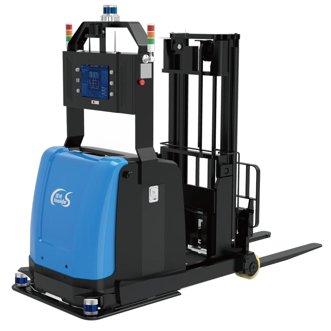 室內(nèi)平衡重式無人叉車