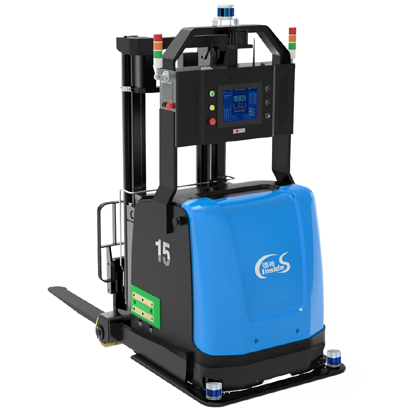 室內(nèi)平衡重式無人叉車